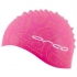 Orca Siliconen badmuts swim cap print zwart 2015  DVA101